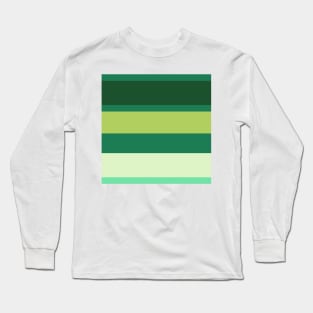 A shocking assortment of Salem, Seafoam Blue, Very Light Green, Cal Poly Pomona Green and June Bud stripes. Long Sleeve T-Shirt